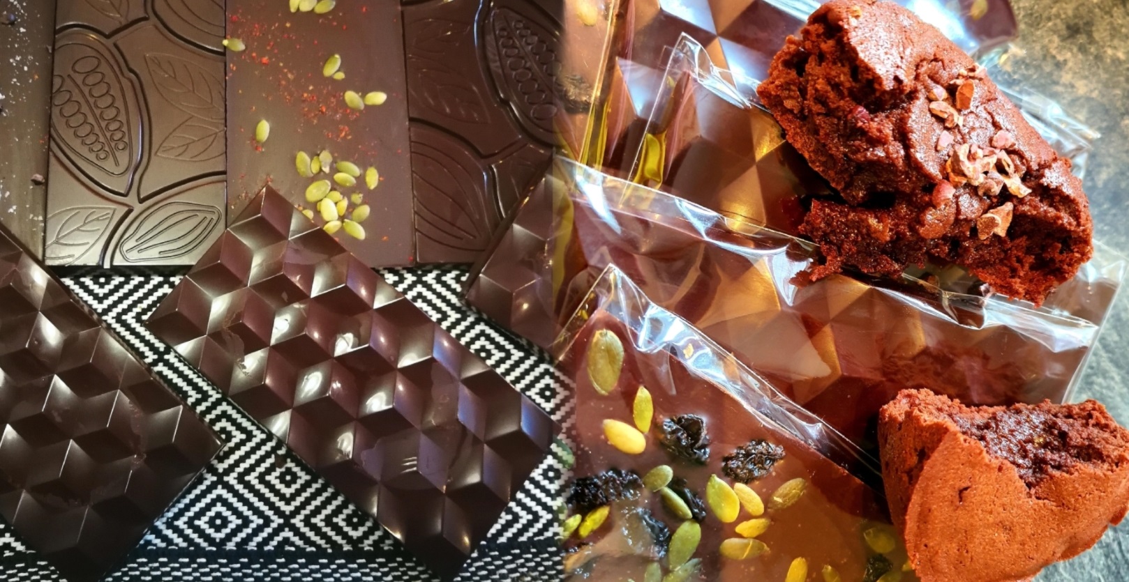 Sin Azucar Brownies Chocolate Collage
